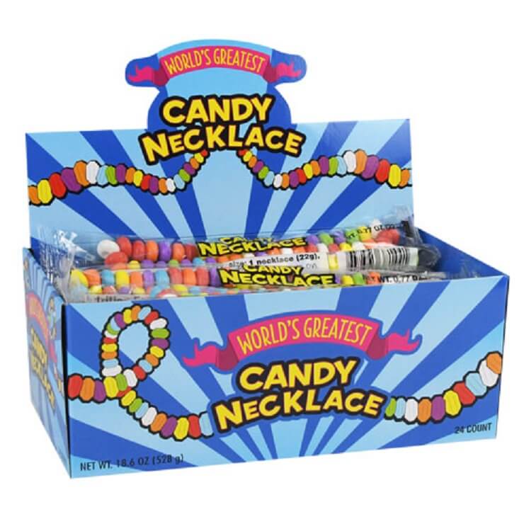 World's Greatest Candy Necklace 24 Count Novelty Candy